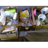 LARGE PARCEL OF MIXED KITCHENALIA in several boxes