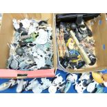LARGE QUANTITY OF MAINLY STAR TREK DISPLAY MODEL SHIPS, approximately sixty and a mixed box of