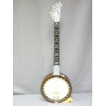 NICE QUALITY VINTAGE BANJO, marked 'The Mikado'