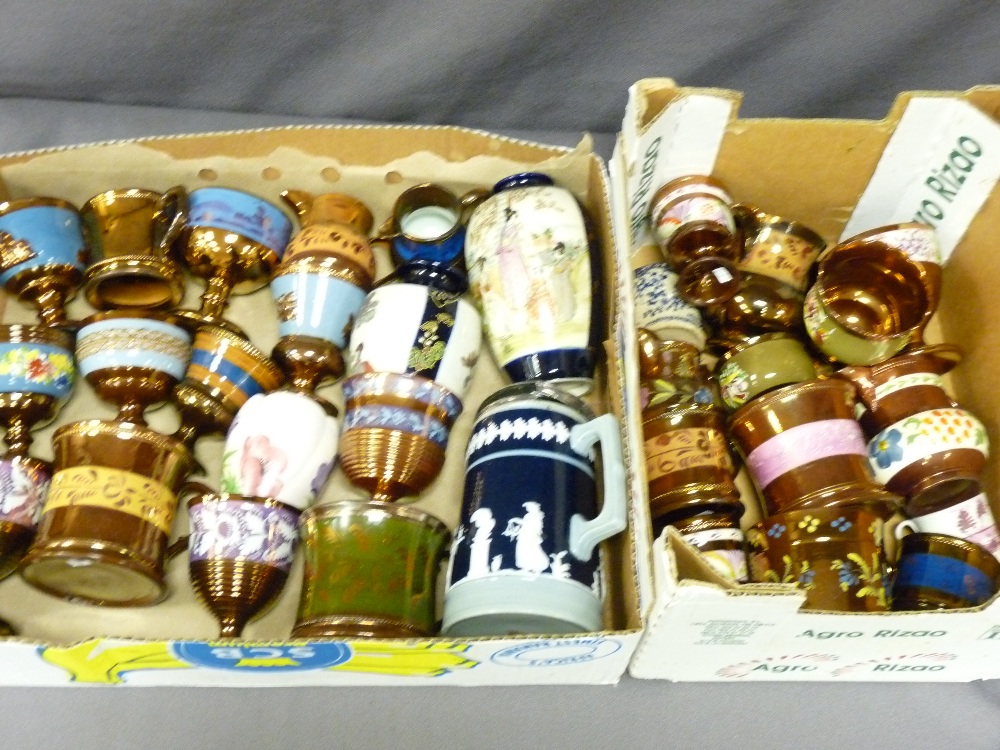 GOOD COLLECTION OF VICTORIAN COPPER LUSTRE WARE ETC