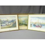 THREE WATERCOLOURS - A SMITH, titled verso 'Nant Gwynant' signed and dated 1889, 27 x 47.5cms,