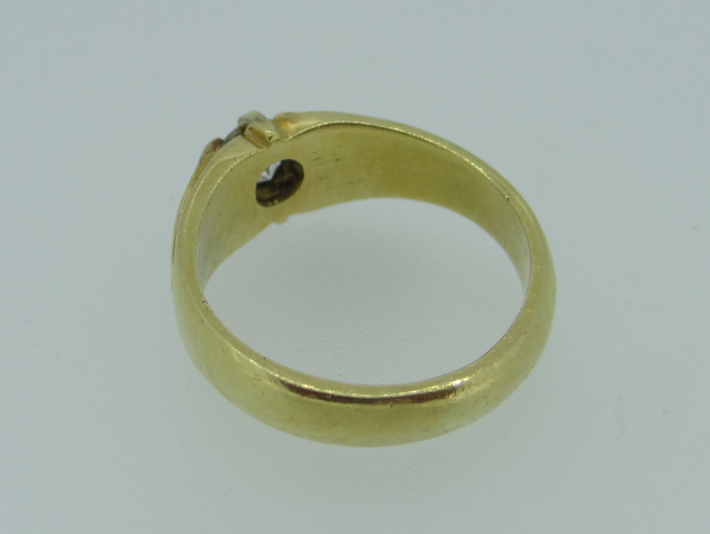 18CT YELLOW GOLD DIAMOND RING the single stone 0.3ct approx. (visual estimate), 8.3g approx. - Image 4 of 4