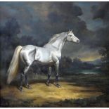 HESKETH RAOUL LEJARDERAY MILLAIS (British 1901-1999) oil on canvas - study of a dappled grey