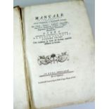 CARLO ANTONINI (b.1740) two rare volumes in one - 'Manuale di Varj Ornamenti Tratti Dalle