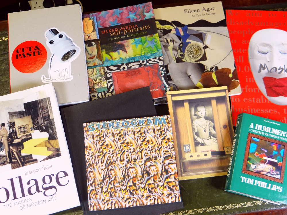 COLLECTION OF BOOKS RELATING TO PRE-RAPHAELITE ART 20th & 21st century collage and masks including - Image 2 of 2