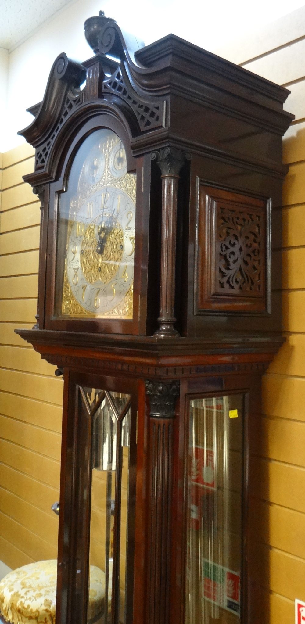 FINE QUALITY SIR JOHN BENNETT LIMITED MUSICAL QUARTER CHIMING LONGCASE CLOCK mahogany encased with - Image 6 of 9