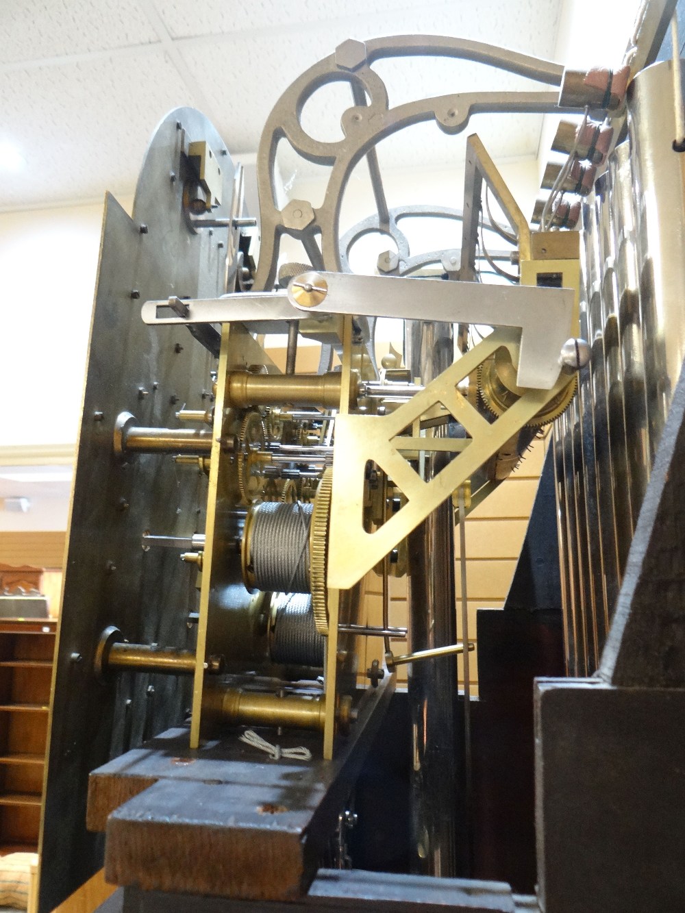 FINE QUALITY SIR JOHN BENNETT LIMITED MUSICAL QUARTER CHIMING LONGCASE CLOCK mahogany encased with - Image 3 of 9