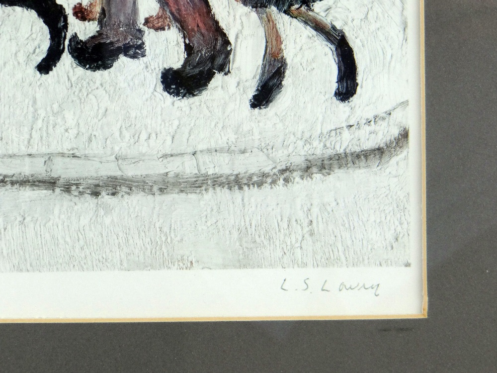 L S LOWRY limited edition print - entitled 'The Family', Guild stamped and signed, 29 x 22cms - Image 3 of 5