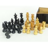 BOXED & COMPLETE CARVED CHESS SET