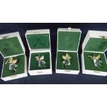 BOXED SWAROVSKI CRYSTAL 'MEMORIES' ANNUAL EDITION CHRISTMAS ANGELS 1996-1999, with certificates (