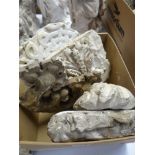 BOX CONTAINING VICTORIAN PLASTER MAQUETTES of various designs Provenance:PLEASE SEE FULL