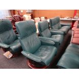 EKORNES STRESSLESS TWO SEATER RECLINING ARM CHAIR SOFA, reclining arm chair and two swivel arm