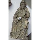 VICTORIAN PLASTER MAQUETTE of a seated prophet, 47cms Provenance:PLEASE SEE FULL PROVENANCE /
