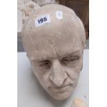 VICTORIAN PLASTER MAQUETTE of a Victorian Clerics head, 20cms Provenance:PLEASE SEE FULL