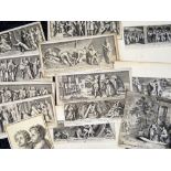 APPROXIMATELY TWENTY-FOUR EARLY ENGRAVINGS OF RENAISSANCE WORK including after Caravaggio,