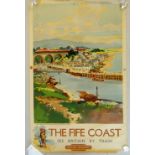 FRANK H MASON British Railways poster - The Fife Coast (Largo - birth place of Alexander Selkirk,