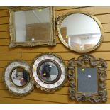 FIVE SUNDRY MIRRORS