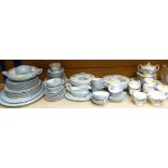 ROYAL WORCESTER 'WOODLAND' DINNERWARE including soup bowls, sauce boat, tureens, platters, teacups