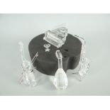 FOUR BOXED SWAROVSKI CRYSTAL MUSICAL INSTRUMENT ORNAMENTS