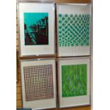 JAMES SCOTT / CHRIS TOWNSEND / SALLY KENT / SIMON WOODHOUSE set of four screen prints from 1968-1969