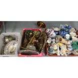 ASSORTED BRASSWARE / ASSORTED EPNS / ASSORTED CERAMICS