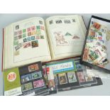 RED STAMP ALBUM ALL WORLD 1930s & ONWARDS together with various unused GB mint editions, first day