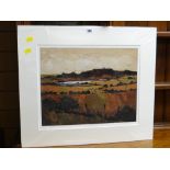 WILF ROBERTS limited edition (99/100) coloured print - Anglesey landscape, entitled 'Mynydd