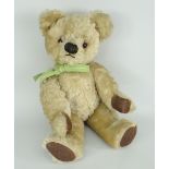 CIRCA 1950s ENGLISH GOLDEN PLUSH TEDDY-BEAR 'BERTIE'