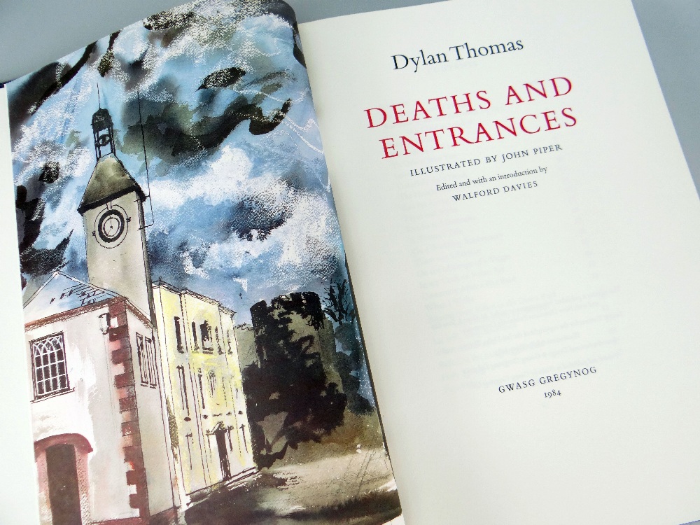 DYLAN THOMAS / JOHN PIPER limited edition (211 / 268) Gregynog Press volume - 'Deaths and Entrances'