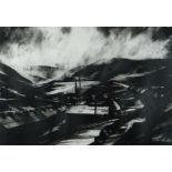 DAVID CARPANINI limited edition (20/20) etching - colliery and landscape, entitled 'The Winder',
