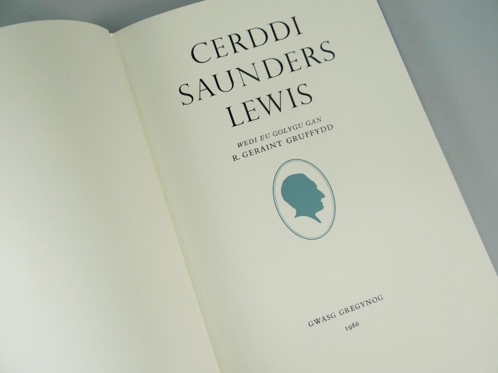 SAUNDERS LEWIS limited edition (34/ 450) Gregynog Press volume - 'Cerddi Saunders Lewis', dated