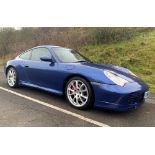 PORSCHE 911 CARRERA 4S 3.6 COUPE 2004 54 plate in Cobalt-Blue, mileage 39,000, four owners, includes