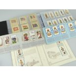 FOLDER OF VINTAGE CIGARETTE CARDS including Ogdens, Will's, Kensitas, together with an album of John