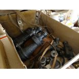 ASSORTED CASED & UNCASED BINOCULARS