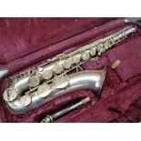LAFLEUR SAXOPHONE FOR BOOSEY & HAWKES WITH FITTED CASE and mouthpiece, impresed serial number