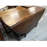 ANTIQUE OAK CIRCULAR GATE-LEG TABLE