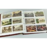 POSTCARD ALBUM containing approximately 320 mostly Great Britain topographical postcards form the