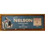 VINTAGE METAL ADVERTISING SIGN FOR NELSON CIGARETTES