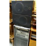 TOSHIBA SEPARATES HI-FI SYSTEM IN CABINET with speakers