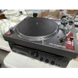 SONY PS-DJ9000 TURNTABLE together with a JBC AX-V6 integrated amplifier