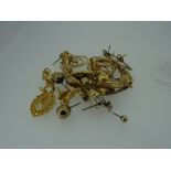 ASSORTED PAIRS OF MIDDLE-EAST YELLOW METAL EARRINGS believed mainly approx 22ct gold, some marked (