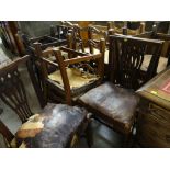 ASSORTED ANTIQUE CHAIRS including farmhouse style, ladder back chairs ETC (for restoration)