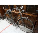 VINTAGE RALEIGH BICYCLE with good old Brooks B66 lady's saddle