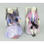 TWO ROYAL DOULTON BONE CHINA FIGURINES 'Joan' and 'Darby' HN1427 (2)