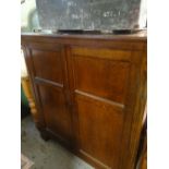 VINTAGE TWO DOOR OAK CUPBOARD