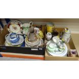 ASSORTED CERAMICS including Spode commemorative plates, Portmeirion vase, Royal Worcester, Ewenny