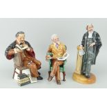 THREE ROYAL DOULTON BONE CHINA FIGURES to include 'Pride and Joy' HN2945, 'The Professor' HN2281 and
