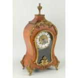REPRODUCTION GERMAN MANTEL CLOCK in the Rococo style, with circular dial bearing Roman numerals,