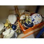 ASSORTED MIXED CHINA, kitchenware, ornaments ETC