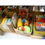 CHILDREN'S BOXED GAMES, Noddy toys, various children's soft toys ETC
